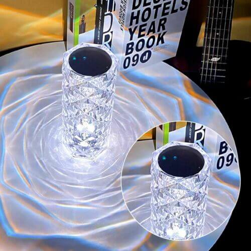 Crystal Table Rose Lamp - Image 9