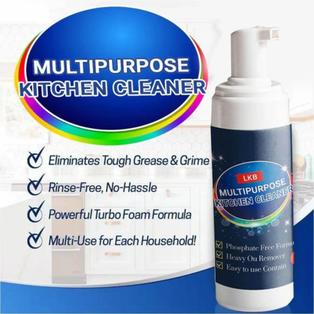 MULTI- PURPOSE KITCHEN BUBBLE CLEANER (Buy 1 Get 1 Free) - Image 7